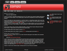 Tablet Screenshot of compiz.org